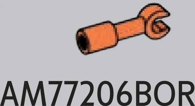 Connector: pipe, small 1 stud long with extended clip in Orange, Bright
