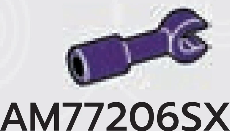 Connector: pipe, small 1 stud long with extended clip in Purple, Byzantium (Metallic)