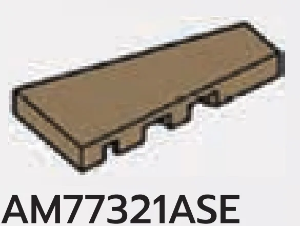 Wedge Tile 2 x 4 - Right in Brown, Teak
