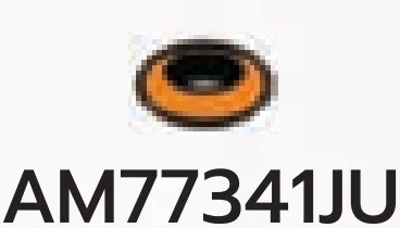Connector 1 x 1 ring, round in Orange, Smoky