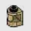 Brick 1 x 1 half-round with horizontal notch in Sand, Dark (Camo)