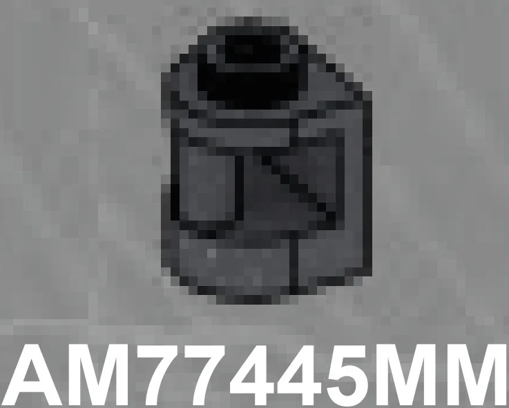 Brick 1 x 1 half-round with horizontal notch in Gray, Dark (Metallic)