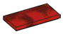Tile 2 x 4 in Red (Camo)
