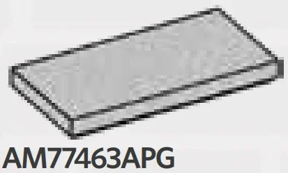 Tile 2 x 4 in Gray, Steel
