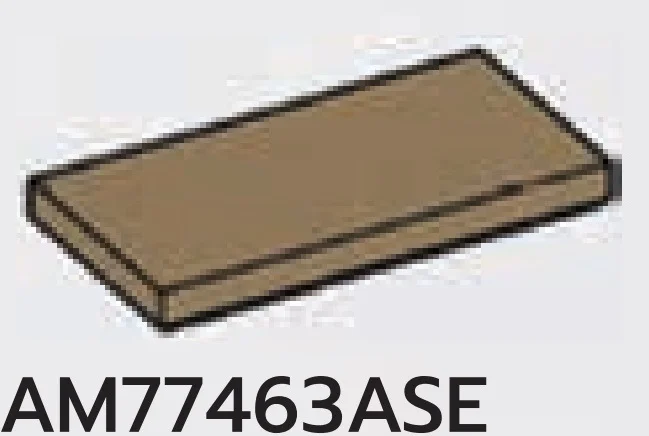Tile 2 x 4 in Brown, Teak