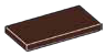 Tile 2 x 4 in Brown, Dark
