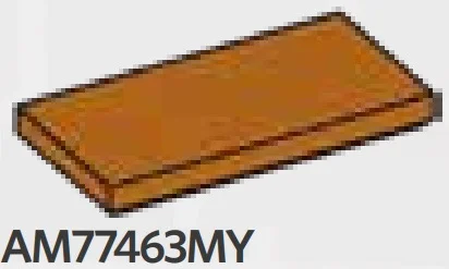 Tile 2 x 4 in Brown, Milk Chocolate