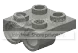 Plate 2 x 2 with axle holes in Gray, Dark (Metallic Camo)
