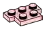 Plate Modified 2 x 3 Off-Set T-shape in Pink, Pale