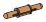 Connector: axle 1 stud long with friction ending in small pins in Black