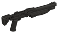 Weapon, Firearm: shotgun, Guardian I in Metal, Gunmetal (Metallic)