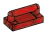 Tile 1 x 2 with horizontal handle lengthwise on top in Red (Camo)