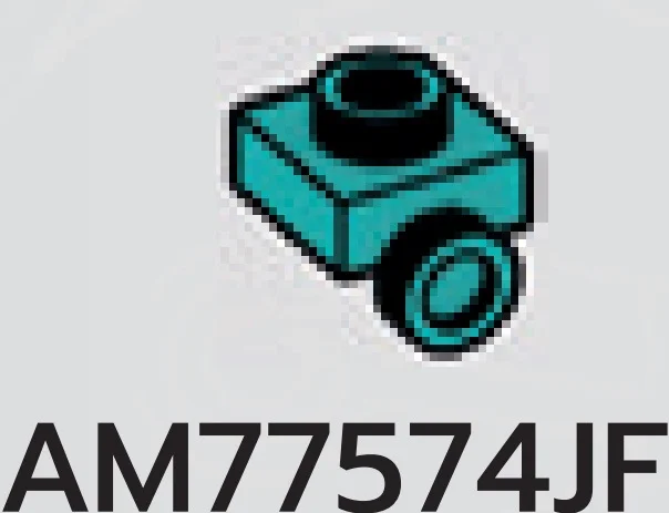 Bracket 1 x 1 with one stud on side, descending in Blue, Robin's Egg