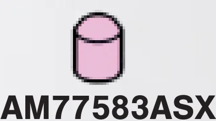 Connector: pin, small cap in Pink, Rose