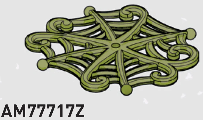 Scenery piece: web, 6 x 6 in Green (Translucent)
