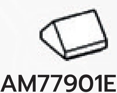 Slope Brick 45 1 x 1 double in White