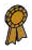 Figure, accessory: award, ribbon in Gold, Tarnished