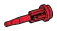 Weapon, Missile: friction launcher, triggering pin in Red, Flame