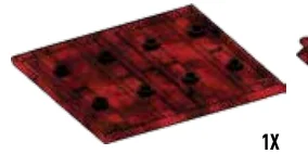 Container: shipping crate, 8 x 8 x 16 front wall in Dar Red/Black, Marbled