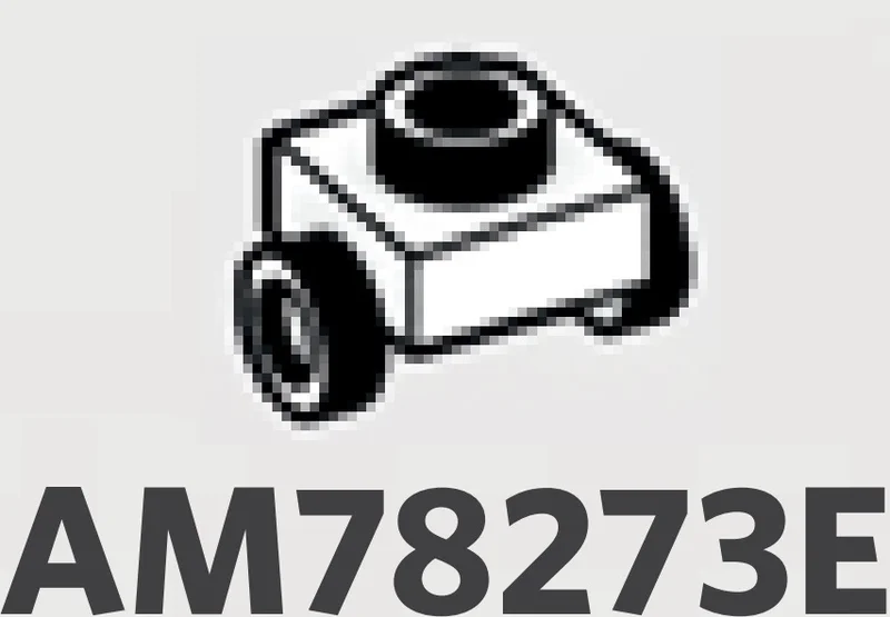 Bracket Plate 1 x 1 with opposing side studs in White