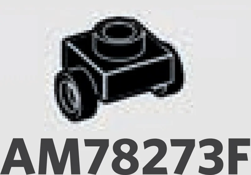 Bracket Plate 1 x 1 with opposing side studs in Black