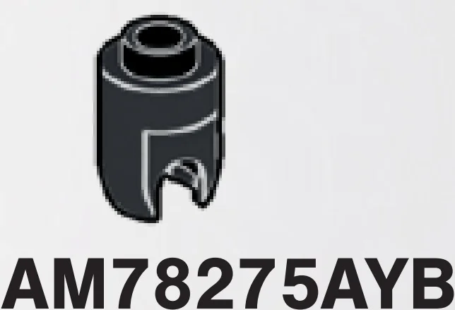 Brick 1 x 1 ball joint socket, top in Gray, Dark Charcoal