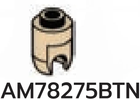 Brick 1 x 1 ball joint socket, top in Sand, Dark