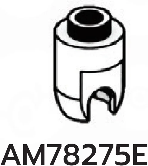 Brick 1 x 1 ball joint socket, top in White