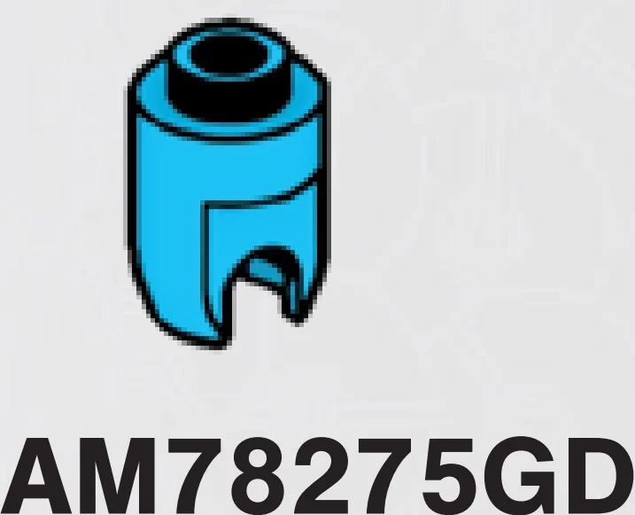 Brick 1 x 1 ball joint socket, top in Blue, Rich Sky