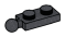Plate Modified 1 x 2 with ball joint on end, small in Metal, Iron (Metallic)