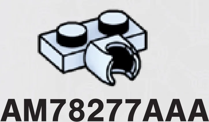 Plate Modified 1 x 2 with small ball joint socket on side