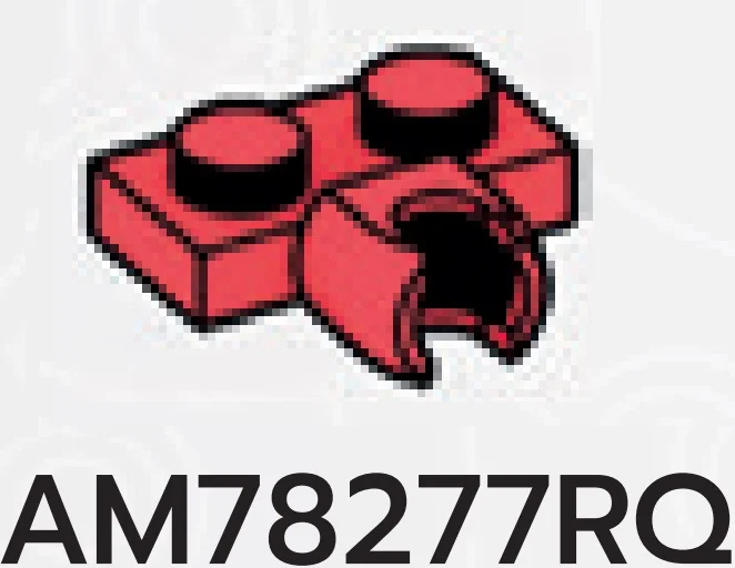 Plate Modified 1 x 2 with small ball joint socket on side in Pink, Rich
