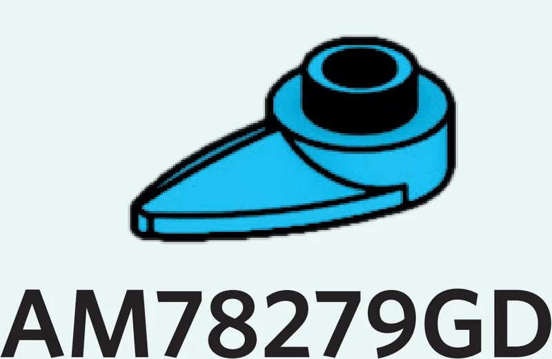 Plate 1 x 1 round with hole and pointed blade in Blue, Rich Sky