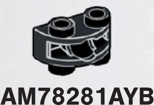 Brick 1 x 2 half-round, two-thirds height with ball joint socket in Gray, Dark Charcoal