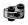 Brick 1 x 2 half-round, two-thirds height with ball joint socket in Gray, Dull