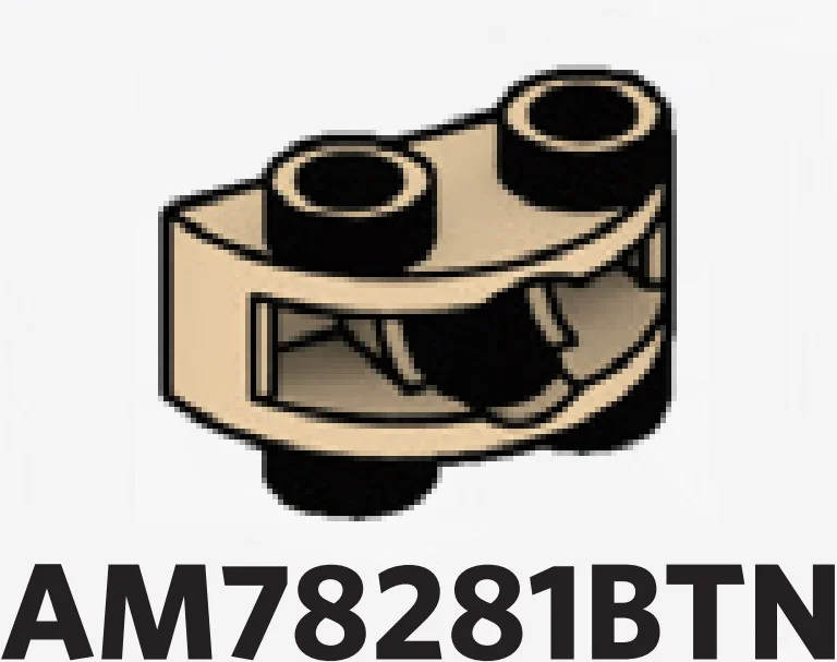 Brick 1 x 2 half-round, two-thirds height with ball joint socket in Sand, Dark
