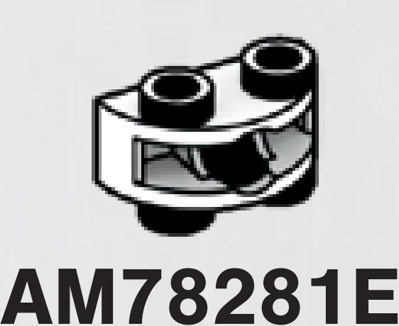 Brick 1 x 2 half-round, two-thirds height with ball joint socket in White