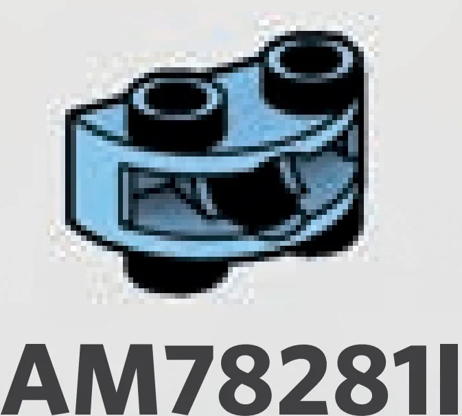 Brick 1 x 2 half-round, two-thirds height with ball joint socket