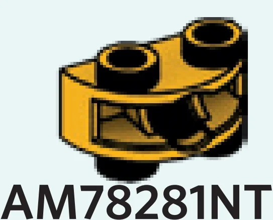 Brick 1 x 2 half-round, two-thirds height with ball joint socket