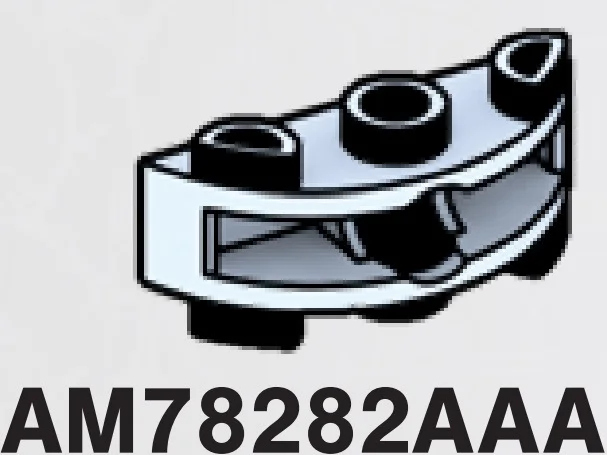 Brick 1 x 3 half-round, two-thirds height w/ ball joint socket