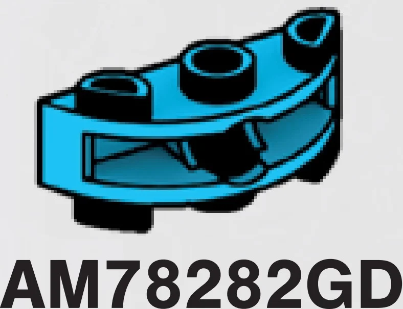 Brick 1 x 3 half-round, two-thirds height w/ ball joint socket in Blue, Rich Sky