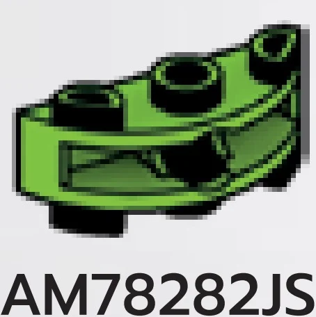 Brick 1 x 3 half-round, two-thirds height w/ ball joint socket in Green, Lime