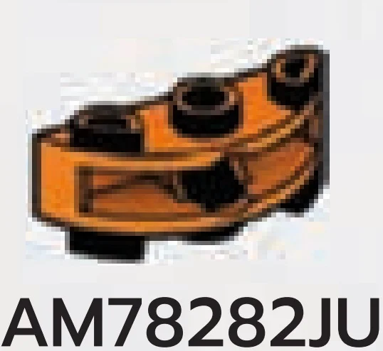 Brick 1 x 3 half-round, two-thirds height w/ ball joint socket in Orange, Smoky