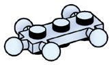 Plate 1 x 3 studs on top and bottom and five ball joints