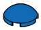 Tile 2 x 2 round dome in Blue