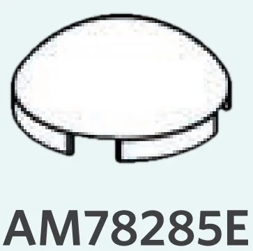 Tile 2 x 2 round dome in White