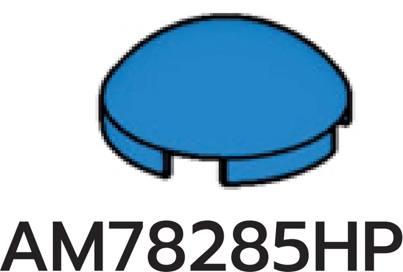 Tile 2 x 2 round dome in Blue, Spanish