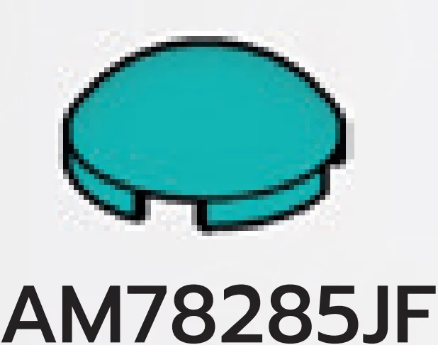 Tile 2 x 2 round dome in Blue, Robin's Egg