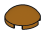 Tile 2 x 2 round dome in Brown, Caramel