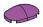 Brick 2 x 1 x 3 round dome in Magenta, Rich